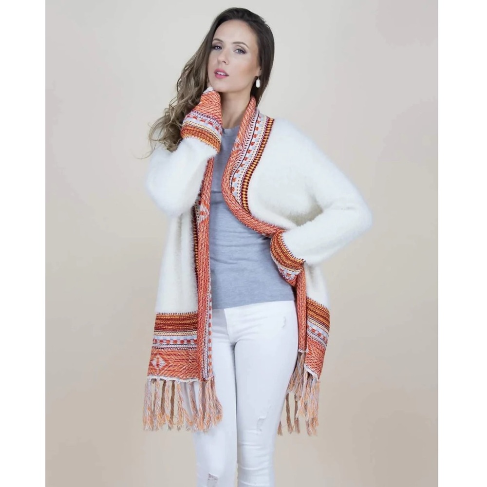 Native Open Cardigan Sweater - Picture 7 of 11